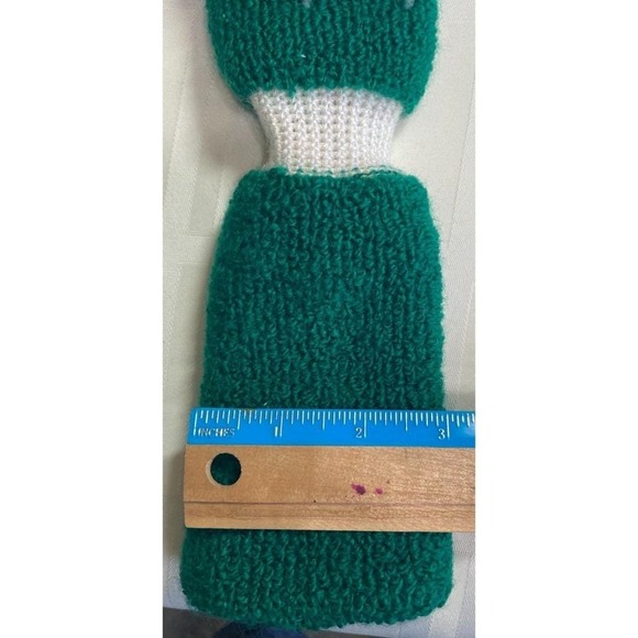 Retro Green & White Pom Pom Golf Club Head Covers Set of 4 1 3 X Driver - Picture 6 of 6